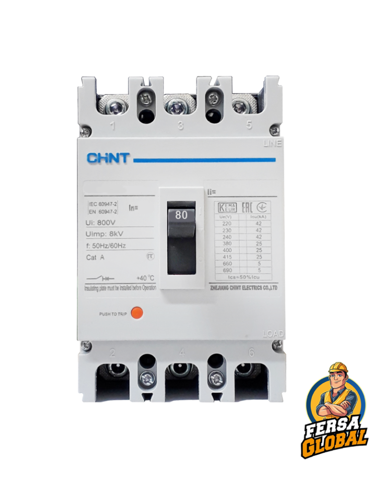 BREAKER INDUSTRIAL TRIFÁSICO 80 AMPERIOS – Fersa Global